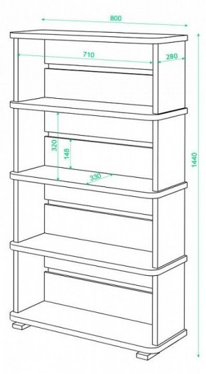 Стеллаж Домино СБ-25/4 в Первоуральске - pervouralsk.mebel24.online | фото 3