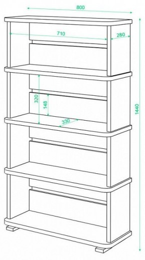 Стеллаж Домино СБ-25/4 в Первоуральске - pervouralsk.mebel24.online | фото 2