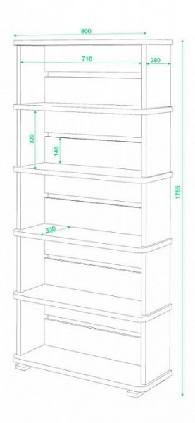 Стеллаж Домино СБ-25/5 в Первоуральске - pervouralsk.mebel24.online | фото 2