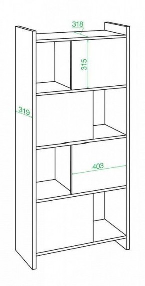 Стеллаж комбинированный Домино Лайт СТЛ-3В в Первоуральске - pervouralsk.mebel24.online | фото 2