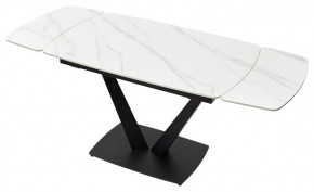 Стол ALATRI 120 MATT WHITE MARBLE SOLID CERAMIC / BLACK, ®DISAUR в Первоуральске - pervouralsk.mebel24.online | фото 4