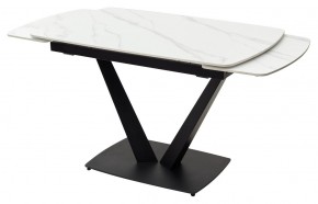 Стол ALATRI 120 MATT WHITE MARBLE SOLID CERAMIC / BLACK, ®DISAUR в Первоуральске - pervouralsk.mebel24.online | фото 8
