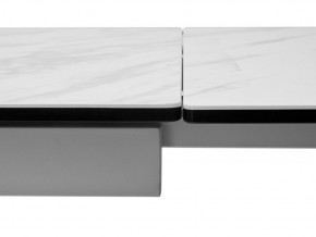 Стол BELLUNO 160 MARBLES KL-99 Белый мрамор матовый, итальянская керамика/ белый каркас, ®DISAUR в Первоуральске - pervouralsk.mebel24.online | фото 9