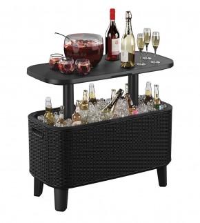 Стол Беви Бар (Bevy Bar Large Cool Bar), графит в Первоуральске - pervouralsk.mebel24.online | фото 3