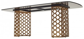 Стол CHIAVARI 220 KL-188 Контрастный мрамор матовый, итальянская керамика / Шампань, ®DISAUR в Первоуральске - pervouralsk.mebel24.online | фото 5