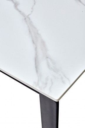 Стол CORNER 120 MATT WHITE MARBLE SOLID CERAMIC / BLACK, ®DISAUR в Первоуральске - pervouralsk.mebel24.online | фото 3