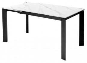 Стол CORNER 120 MATT WHITE MARBLE SOLID CERAMIC / BLACK, ®DISAUR в Первоуральске - pervouralsk.mebel24.online | фото 4