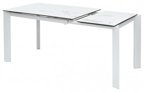 Стол CORNER 120 MATTE STATUARIO Белый мрамор матовый керамика, стекло/ белый каркас, ®DISAUR в Первоуральске - pervouralsk.mebel24.online | фото 4