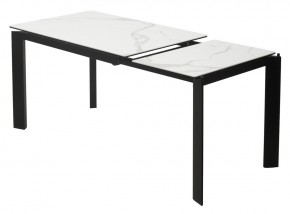 Стол CORNER 120 MATTE STATUARIO Белый мрамор матовый керамика, стекло/ черный каркас, ®DISAUR в Первоуральске - pervouralsk.mebel24.online | фото 4