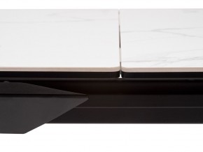 Стол CREMONA 140 HIGH GLOSS STATUARIO Белый мрамор глянцевый, керамика/ черный каркас, ®DISAUR в Первоуральске - pervouralsk.mebel24.online | фото 5