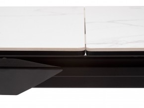 Стол CREMONA 140 MATTE STATUARIO Белый мрамор матовый, керамика/ черный каркас, ®DISAUR в Первоуральске - pervouralsk.mebel24.online | фото 4