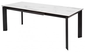Стол CREMONA 140 MATTE STATUARIO Белый мрамор матовый, керамика/ черный каркас, ®DISAUR в Первоуральске - pervouralsk.mebel24.online | фото 5