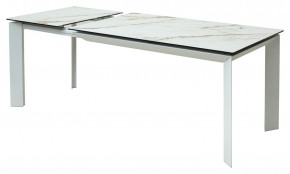 Стол CREMONA 160 KL-188 Контрастный мрамор / белый каркас, ®DISAUR в Первоуральске - pervouralsk.mebel24.online | фото 6