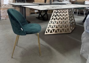 Стол ENNA 220 KL-188 Контрастный мрамор матовый, итальянская керамика/ каркас цвета шампань, ®DISAUR в Первоуральске - pervouralsk.mebel24.online | фото 7