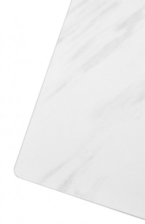 Стол FONDI 180 MARBLES KL-99 Белый мрамор матовый, итальянская керамика/ черный каркас, ®DISAUR в Первоуральске - pervouralsk.mebel24.online | фото 6