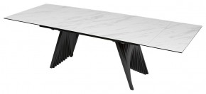 Стол IVAR 200 MARBLES KL-99 Белый мрамор, итальянская керамика, ®DISAUR в Первоуральске - pervouralsk.mebel24.online | фото 1