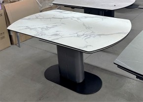 Стол KAI 140 KL-117 поворотная система раскладки, итал. керамика / Темно-серый / Черный, ®DISAUR в Первоуральске - pervouralsk.mebel24.online | фото 8