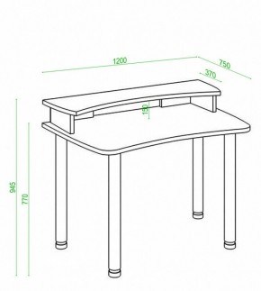 Стол компьютерный Домино Лайт СКЛ-Софт120МО+НКИЛ120 в Первоуральске - pervouralsk.mebel24.online | фото 2