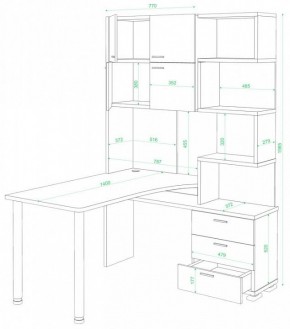 Стол компьютерный Домино нельсон СР-500М/140 в Первоуральске - pervouralsk.mebel24.online | фото 2