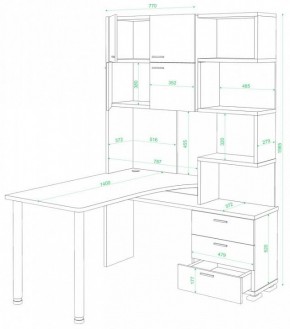 Стол компьютерный Домино нельсон СР-500М/140 в Первоуральске - pervouralsk.mebel24.online | фото 2