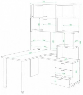 Стол компьютерный Домино нельсон СР-500М/190 в Первоуральске - pervouralsk.mebel24.online | фото 2