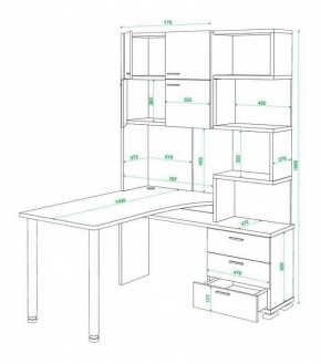 Стол компьютерный Домино нельсон СР-500М140 в Первоуральске - pervouralsk.mebel24.online | фото 3