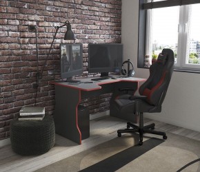 Стол компьютерный ВАРДИГ K1 120x82, антрацит/красный в Первоуральске - pervouralsk.mebel24.online | фото 4