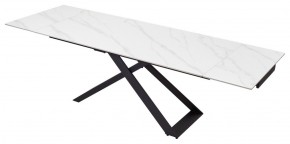 Стол LIVORNO 180 MATT WHITE MARBLE SOLID CERAMIC / BLACK, ®DISAUR в Первоуральске - pervouralsk.mebel24.online | фото 4