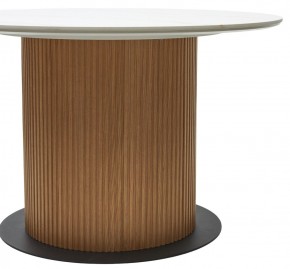 Стол MESA D120 цвет БЕЛЫЙ МРАМОР M326 / Каркас OAK, ®DISAUR в Первоуральске - pervouralsk.mebel24.online | фото 6