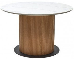 Стол MESA D120 цвет БЕЛЫЙ МРАМОР M326 / Каркас OAK, ®DISAUR в Первоуральске - pervouralsk.mebel24.online | фото 9