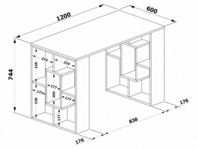 Стол письменный СПм-15 в Первоуральске - pervouralsk.mebel24.online | фото 3