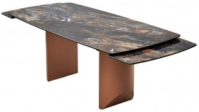 Стол ПУАНТО 200 TITANIUM LAWA NERO, керамика / МЕДЬ каркас М-City в Первоуральске - pervouralsk.mebel24.online | фото 11