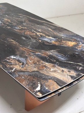 Стол ПУАНТО 200 TITANIUM LAWA NERO, керамика / МЕДЬ каркас М-City в Первоуральске - pervouralsk.mebel24.online | фото 6