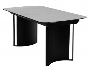 Стол RASMUS 160 TL-45 Белый мрамор, испанская керамика / черный каркас, ®DISAUR в Первоуральске - pervouralsk.mebel24.online | фото 1