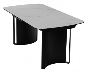 Стол RASMUS 160 TL-45 Белый мрамор, испанская керамика / черный каркас, ®DISAUR в Первоуральске - pervouralsk.mebel24.online | фото 3