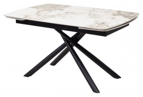 Стол RIVOLI 140 GLOSS LUXURY PANDORA SOLID CERAMIC / BLACK, ®DISAUR в Первоуральске - pervouralsk.mebel24.online | фото 1