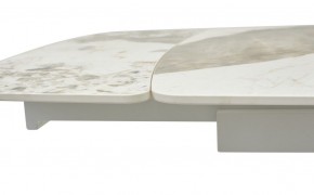 Стол RIVOLI 140 GLOSS LUXURY PANDORA SOLID CERAMIC / WHITE, ®DISAUR в Первоуральске - pervouralsk.mebel24.online | фото 4