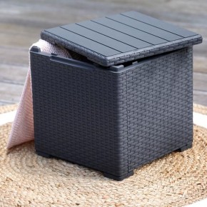 Стол с функцией хранения Виго (Vigo storage box) графит в Первоуральске - pervouralsk.mebel24.online | фото 1