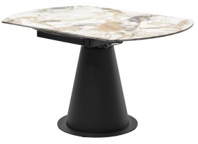 Стол TERAMO 135 GLOSS GRAND JADE SOLID CERAMIC, керамика, поворотн.механизм / Черный каркас, ®DISAUR в Первоуральске - pervouralsk.mebel24.online | фото 10