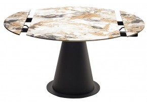 Стол TERAMO 135 GLOSS GRAND JADE SOLID CERAMIC, керамика, поворотн.механизм / Черный каркас, ®DISAUR в Первоуральске - pervouralsk.mebel24.online | фото 14