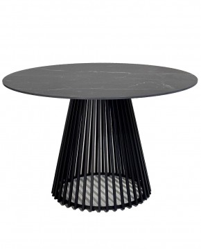 Стол TERNI 120 MATT BLACK MARBLE SOLID CERAMIC Черный мрамор матовый, керамика /Черн.каркас, ®DISAUR в Первоуральске - pervouralsk.mebel24.online | фото 3