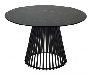 Стол TERNI 120 MATT BLACK MARBLE SOLID CERAMIC Черный мрамор матовый, керамика /Черн.каркас, ®DISAUR в Первоуральске - pervouralsk.mebel24.online | фото 8