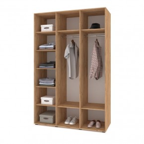 СТОУН С31 Шкаф 3-х створчатый (дуб золотой/графит) в Первоуральске - pervouralsk.mebel24.online | фото 3