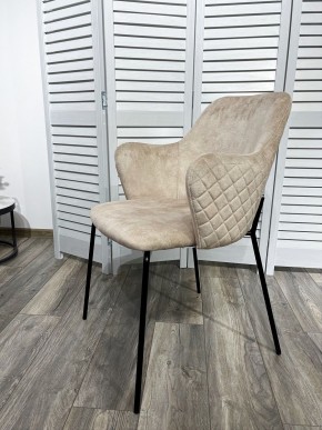 Стул AMARETTO VBP206 античный светло-бежевый, велюр без пальчикового эффекта /черный каркас, М-City в Первоуральске - pervouralsk.mebel24.online | фото 7