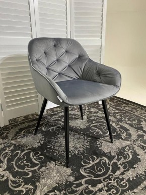 Стул BREEZE BLUVEL-14 GREY, велюр / черный каркас М-City в Первоуральске - pervouralsk.mebel24.online | фото 6