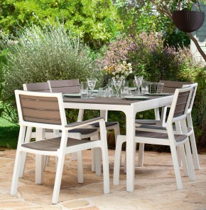 Стул c подлокотниками Гармония (Harmony armchair) белый-капучино в Первоуральске - pervouralsk.mebel24.online | фото 3