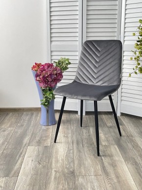 Стул DUKE BLUVEL-14 GREY, велюр / черный каркас М-City в Первоуральске - pervouralsk.mebel24.online | фото 4