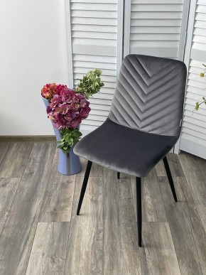 Стул DUKE BLUVEL-14 GREY, велюр / черный каркас М-City в Первоуральске - pervouralsk.mebel24.online | фото 5