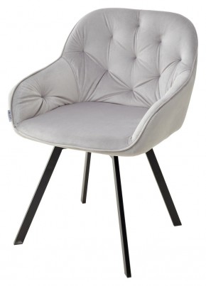 Стул GALE 360 град. поворот. BLUVEL-03 LIGHT GREY, велюр/ черный каркас, М-City в Первоуральске - pervouralsk.mebel24.online | фото 1