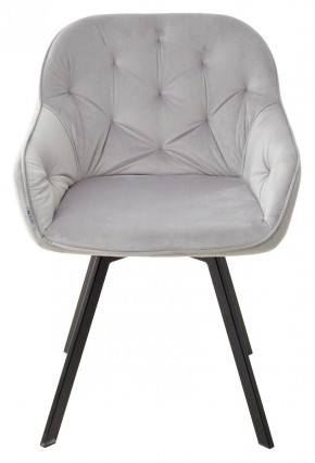 Стул GALE 360 град. поворот. BLUVEL-03 LIGHT GREY, велюр/ черный каркас, М-City в Первоуральске - pervouralsk.mebel24.online | фото 3